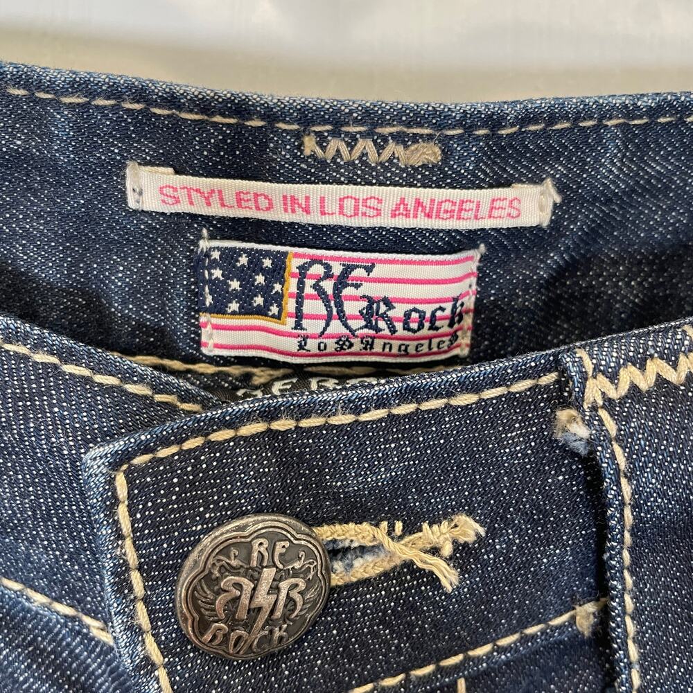 Rerock For Express Y2k Barely Boot Jeans Embroide… - image 4